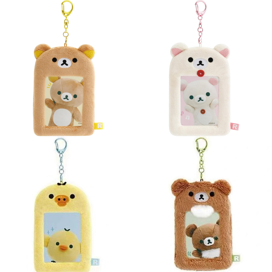 Rilakkuma|Fluffy Photo Keychain|125×80×15mm approx.
