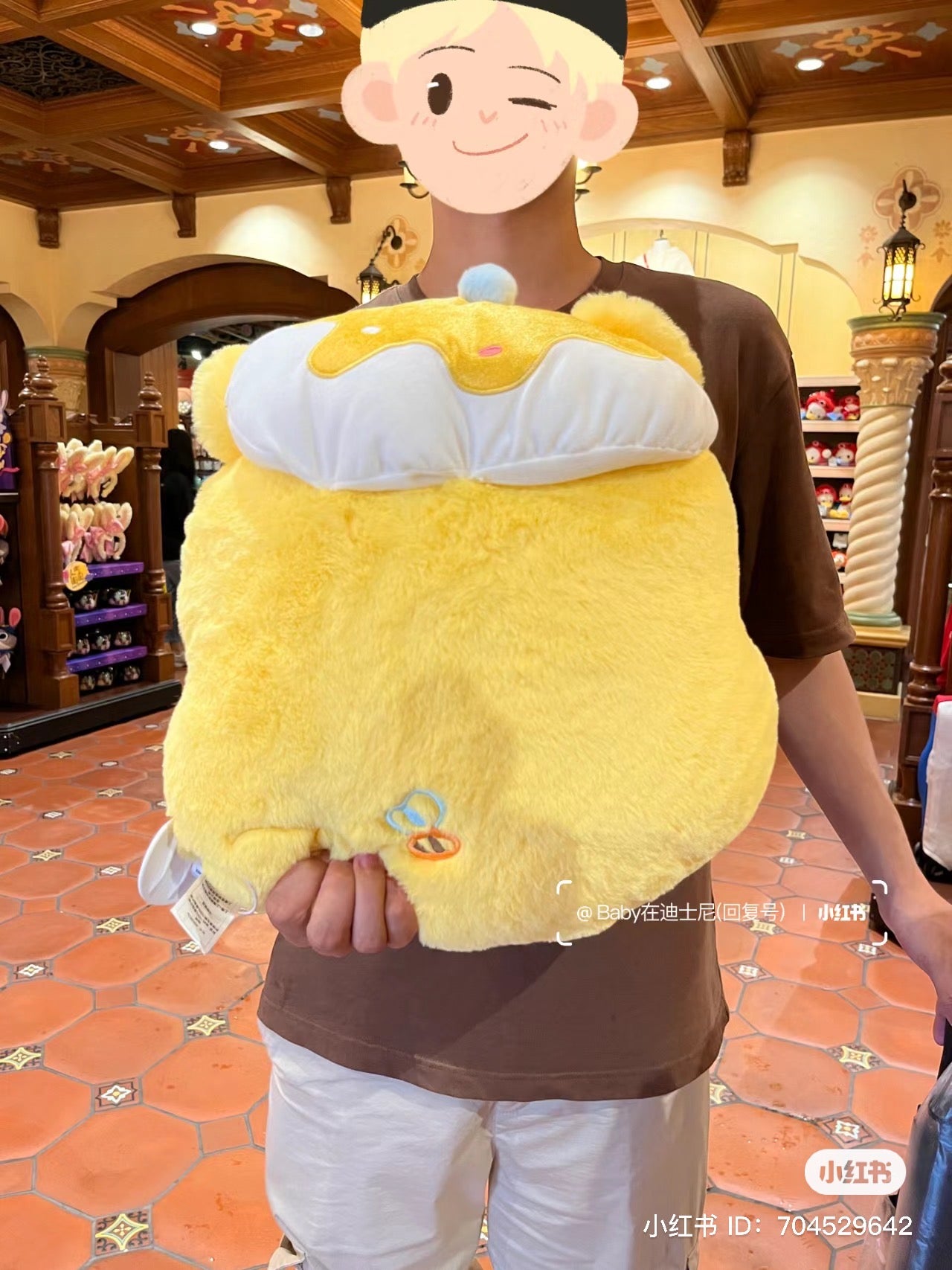 Disney SH|冰激凌噗噗/维尼大头公仔/抱枕