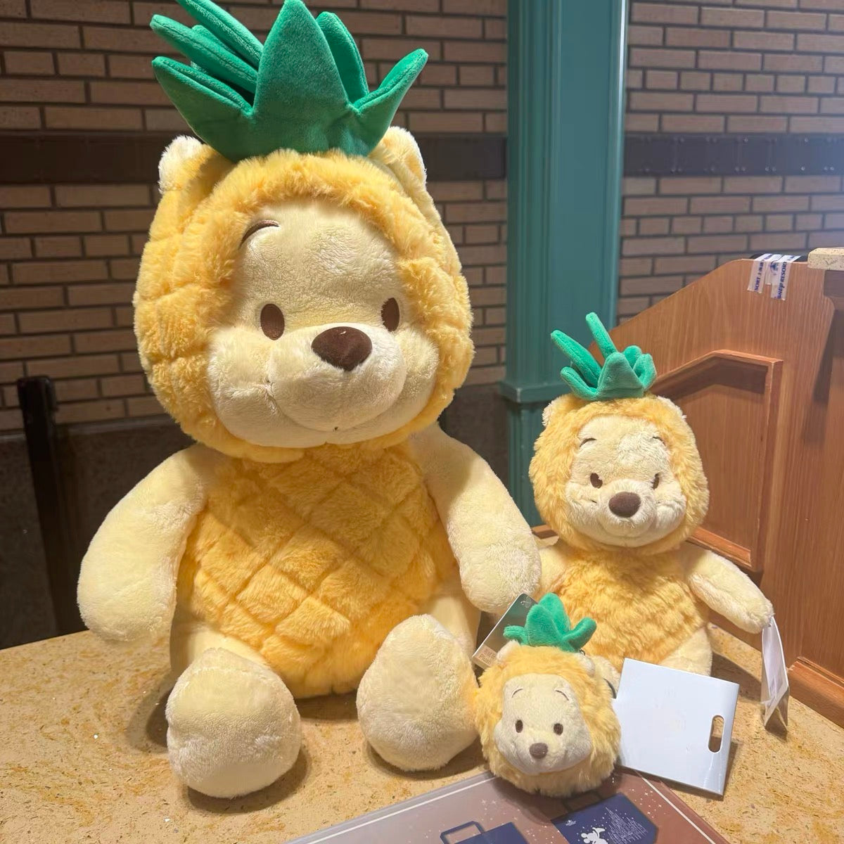 Disney SH|winnie the pooh超柔软mochi菠萝噗噗全系列