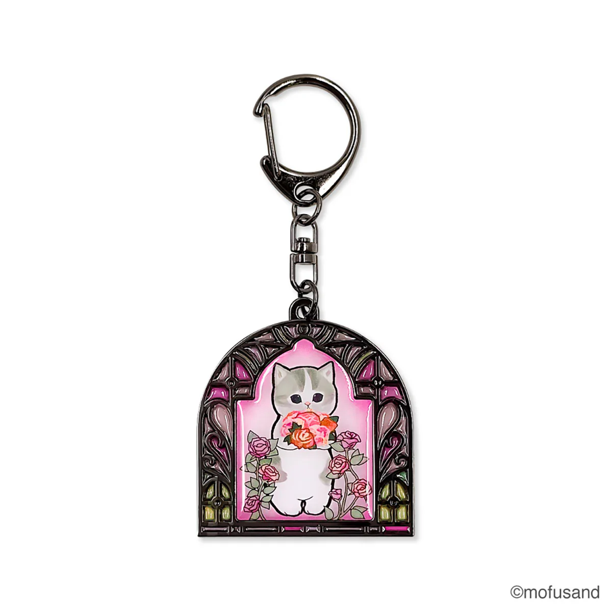 Mofusand|Stained Glass Keychain/Keyring|96×45mm approx.