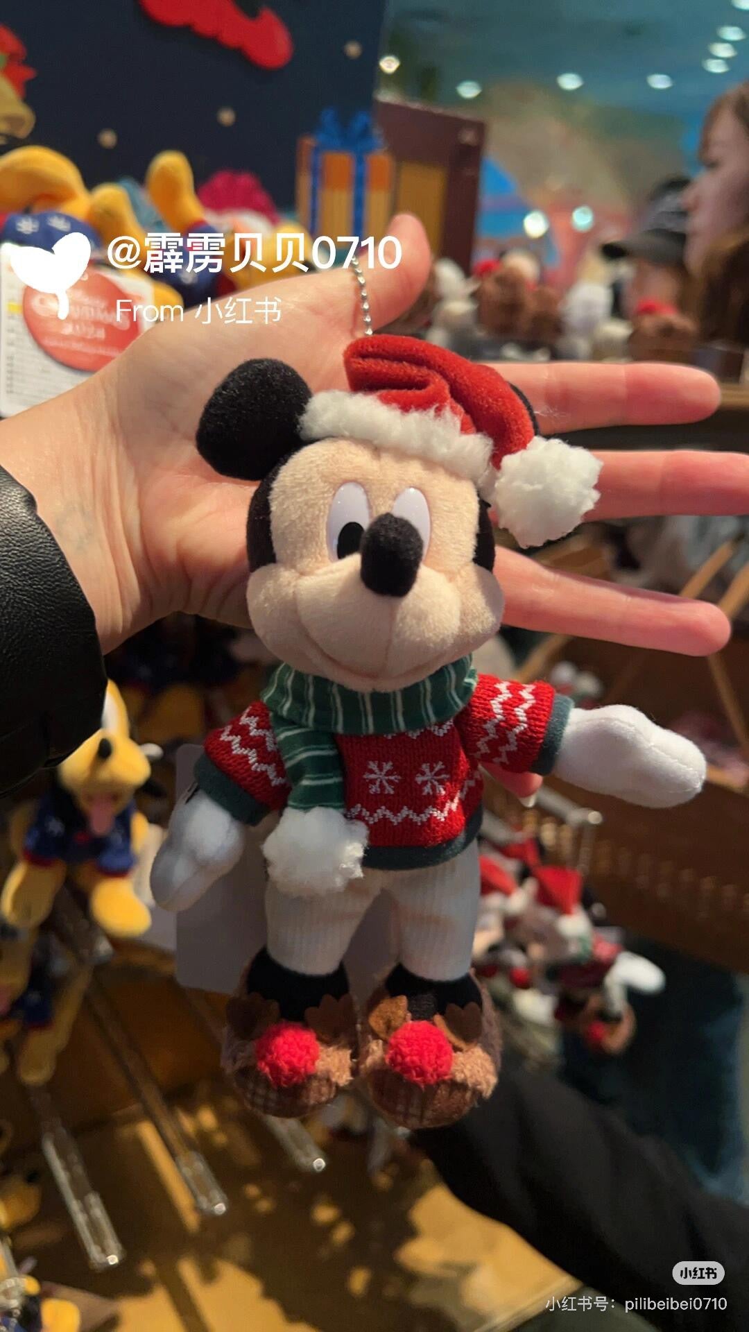 Disney迪士尼|东迪2024圣诞限定米奇米妮毛绒挂件/包挂