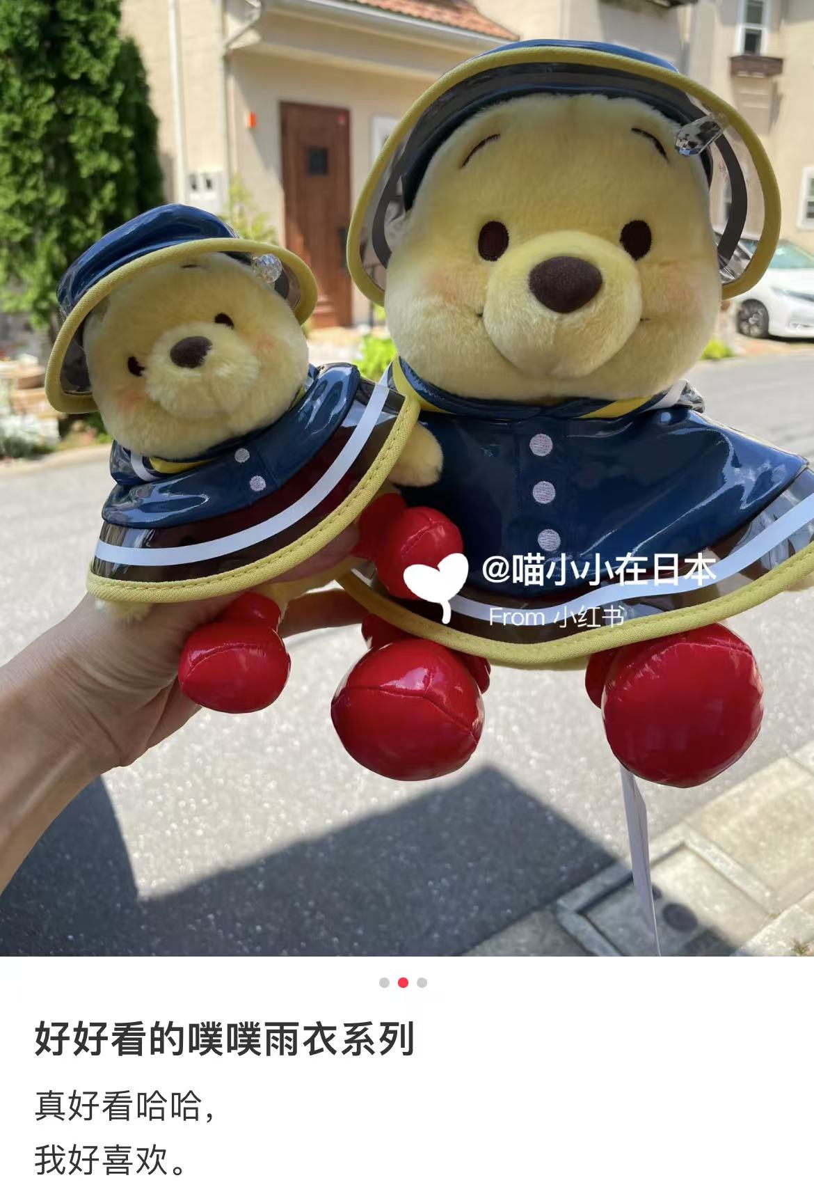 Disney|Raindrop & Raincoat Mascot Holder /Plush Keychain|14.5×12.5×10cm approx.