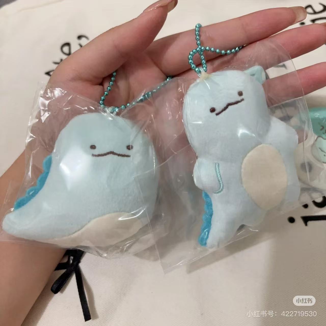Sumikko gurashi|What if Evolved Tokage Plush Badge With Ball Chain|65×75×25mm approx.
