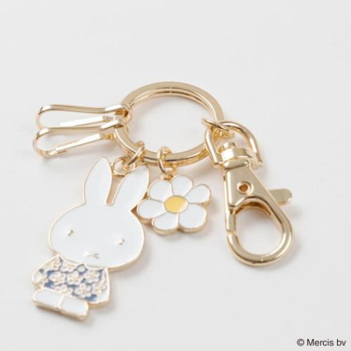 Miffy|Metal Keychain/Keyring|38×108×2mm approx.
