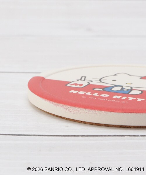 Sanrio|Hello Kitty Water Absorbent Coaster|H9cm W9cm D1cm approx.