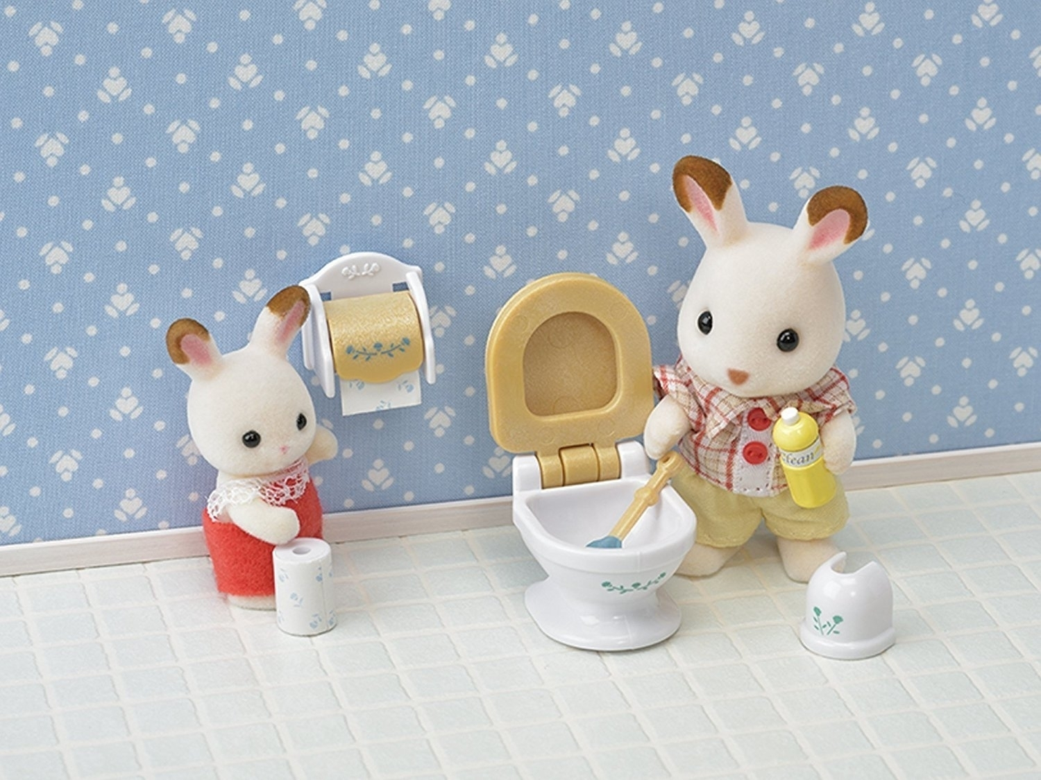SylvanianFamilies|Country Bathroom Set-5286