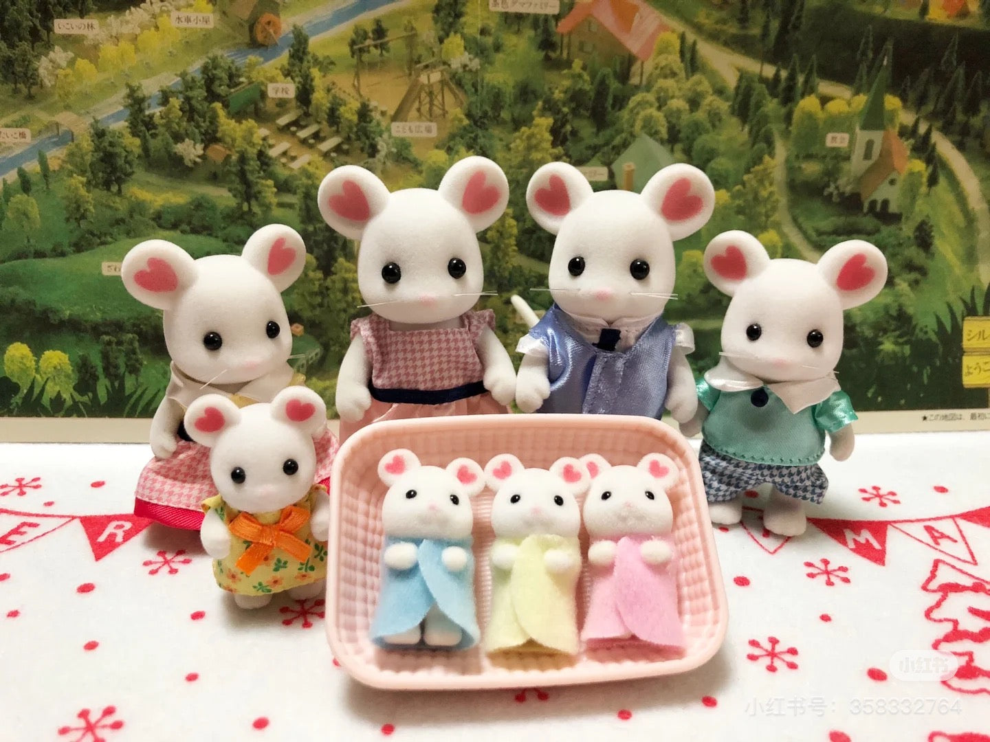 SylvanianFamilies|Marshmallow Mouse Triplets-5337
