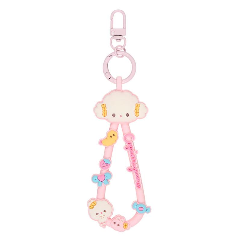 Sanrio|Character Grand Prix 1st Edition Rubber Cord Keychain/Keyring| W4.5 x D1 x H11cm approx.