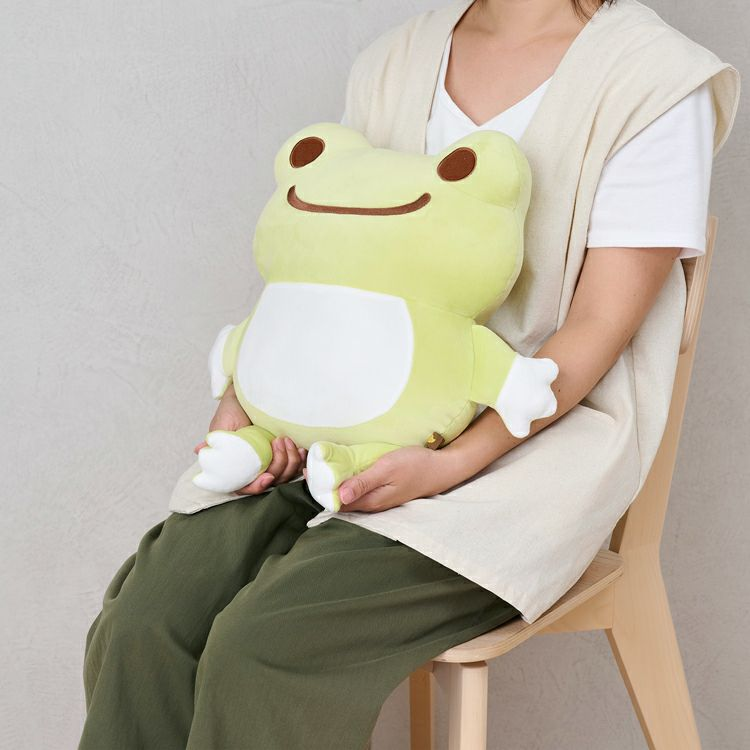 Pickles Frog|Cushion Plush Dolls/Plush Toy|H31 x W29 x D11cm approx.
