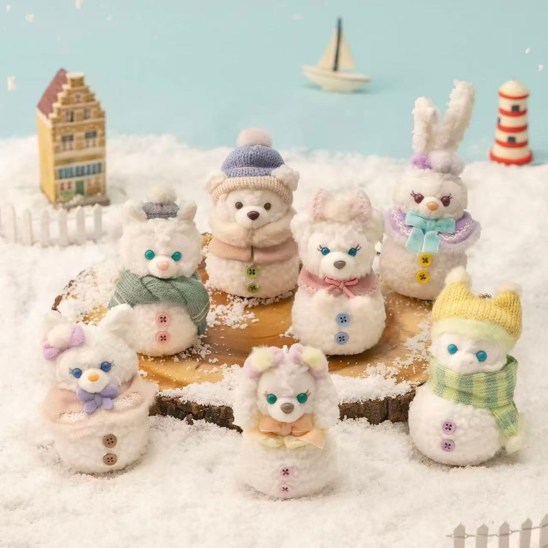 Disney|Duffy and friend Winter 2025 snowman Mascot Holder /Plush Keychain
