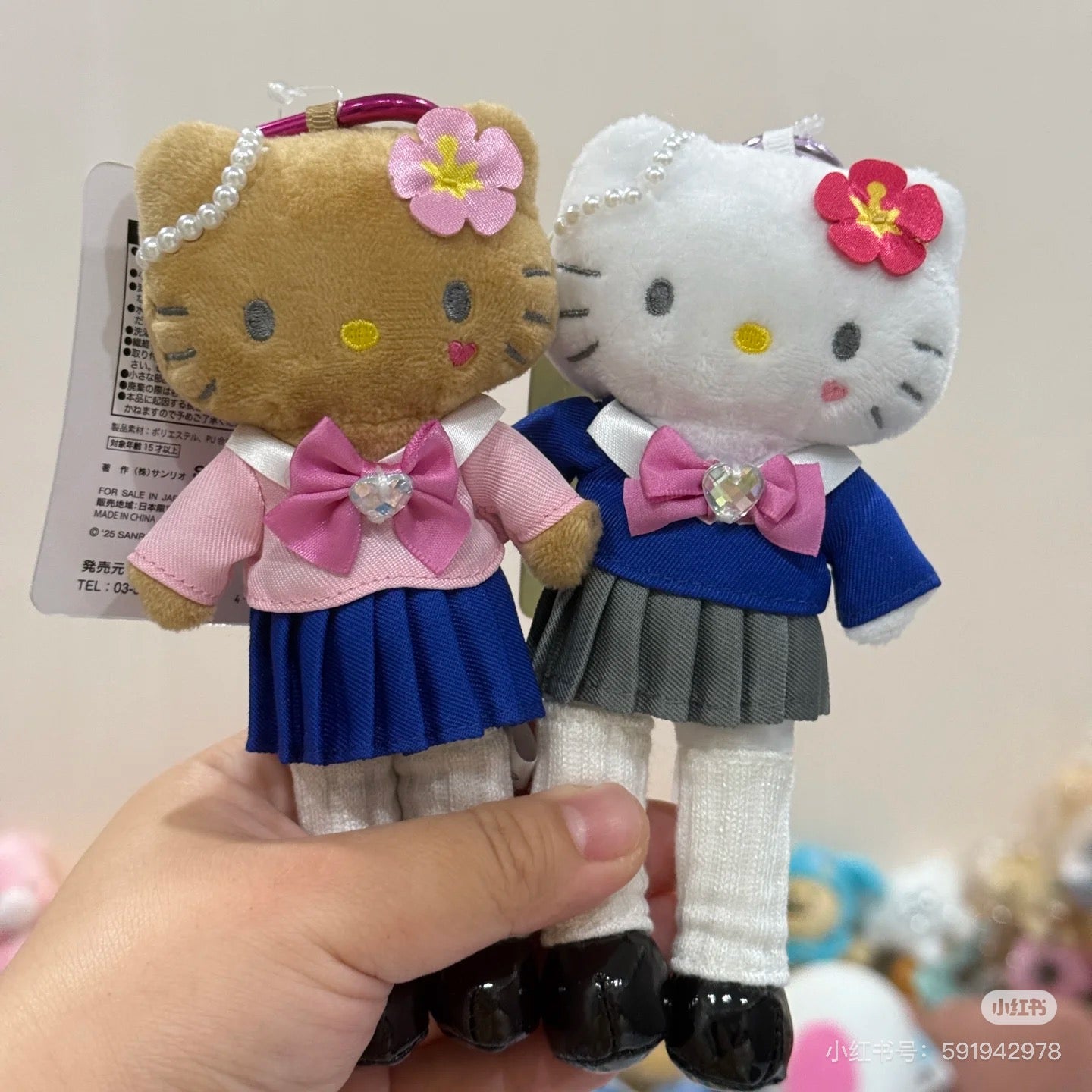 【limit 1】HelloKitty|Style Up Mascot Holder /Plush Keychain|H14.7 × W7.0 × D4.2 cm approx.