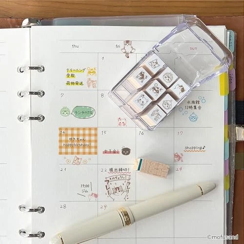 Mofusand|Check Stamp Set|9×9mm approx.