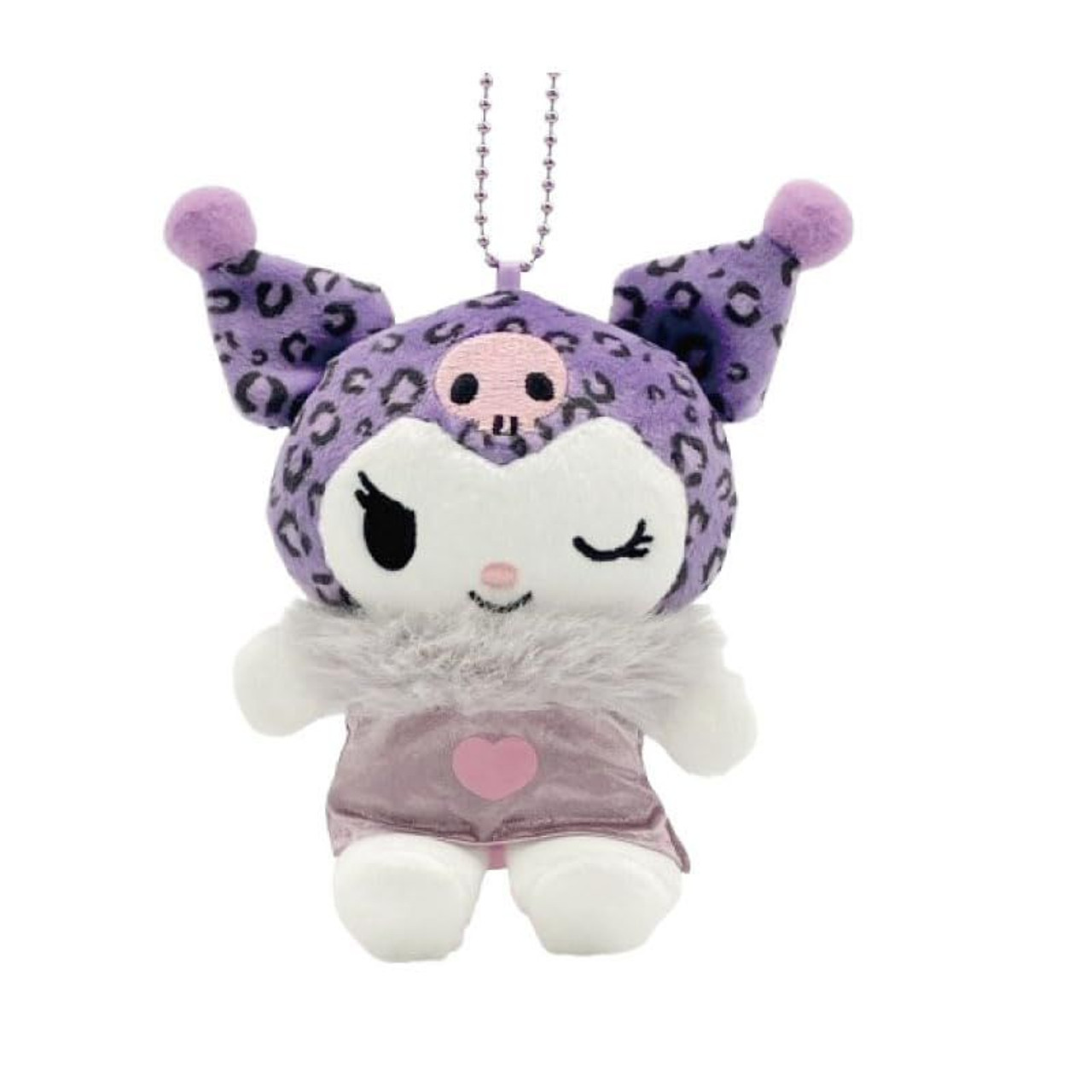 Sanrio|Kuromi 20th Anniversary Nurse Mascot Holder /Plush Keychain|H11 x W10 x D5.5cm approx.