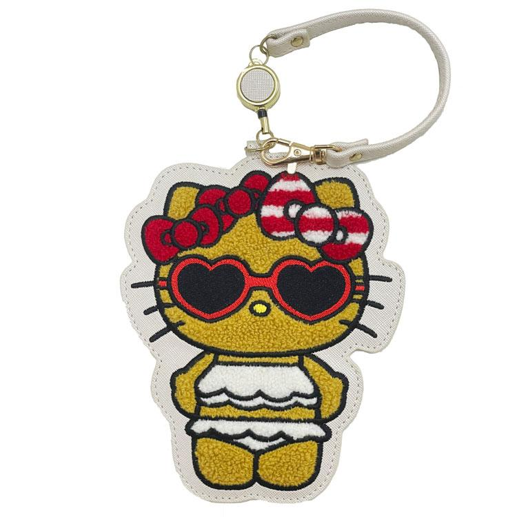 Sanrio|Hello Kitty Pass Case Card Holder & Reel|140×150×4mm approx.