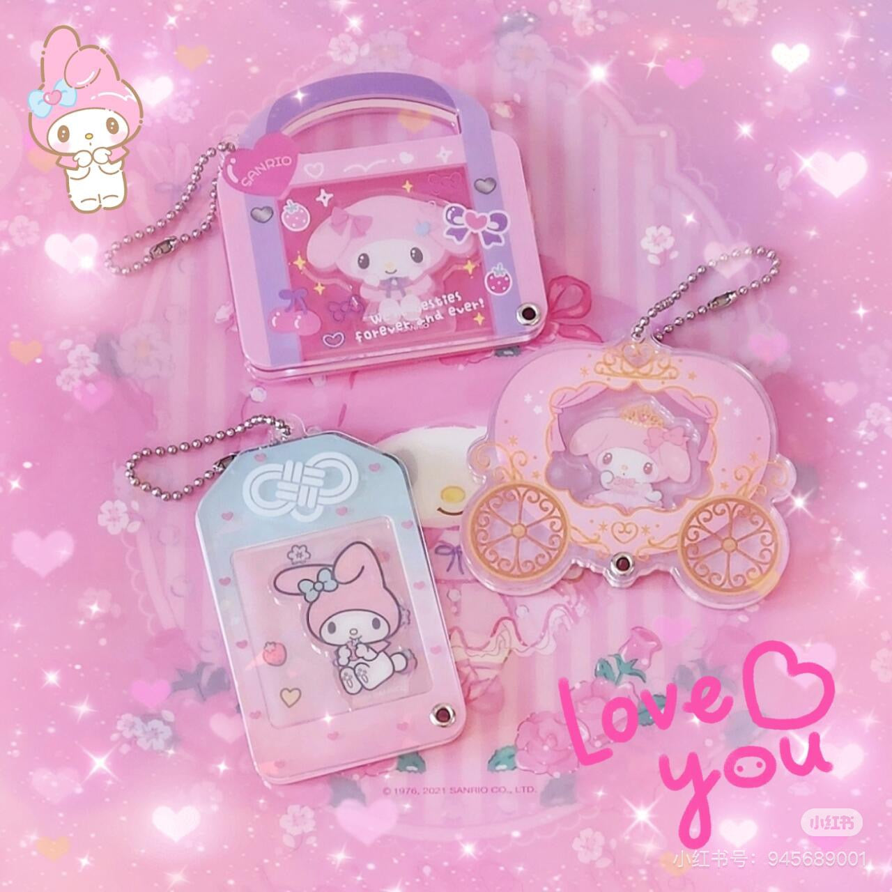 Sanrio|Secret Custom Acrylic Charm - Prince & Princess mystery bag/blind box/All 8 types|1pcs