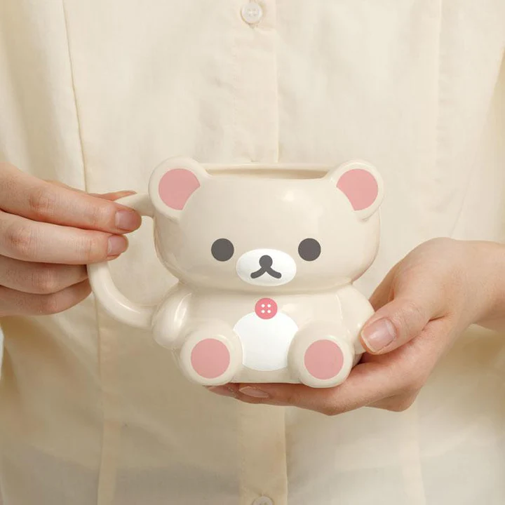 Rilakkuma|Makeup Rilakkuma 3D Porcelain Mug|90×Φ95mm approx.