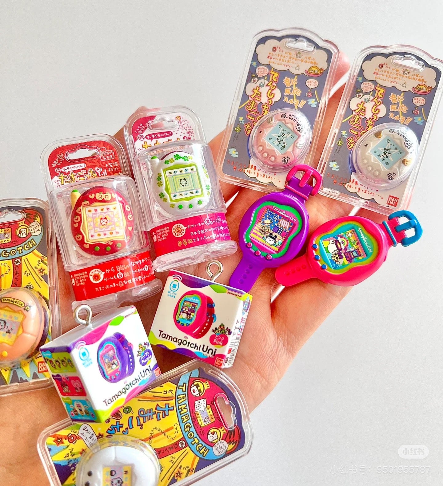 Tamagotchi|Bandai Candy Tamagotchi Mini Package Keychain blindbox/blindbag/All  9 types|1pcs