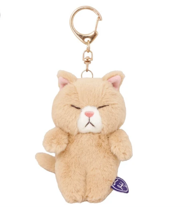 Bouneko|Cat Mascot Holder /Plush Keychain| 13.5 x 7 x 6cm approx.
