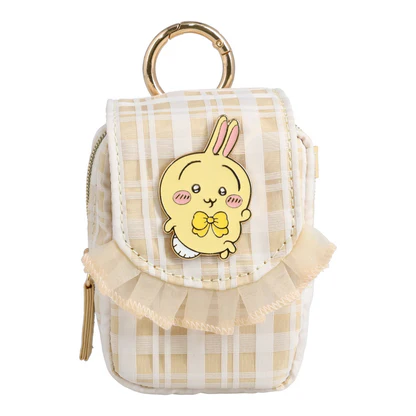 chiikawa|Check Series Mini Pouch with Carabiner|H90 x W65 x D40mm approx.