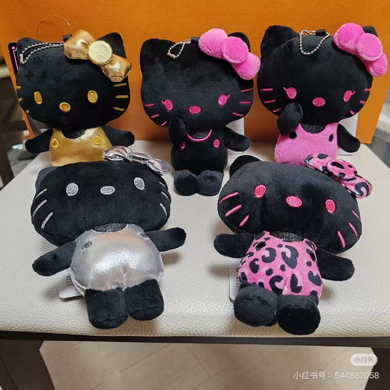 HelloKitty|avail black Mascot Holder /Plush Keychain