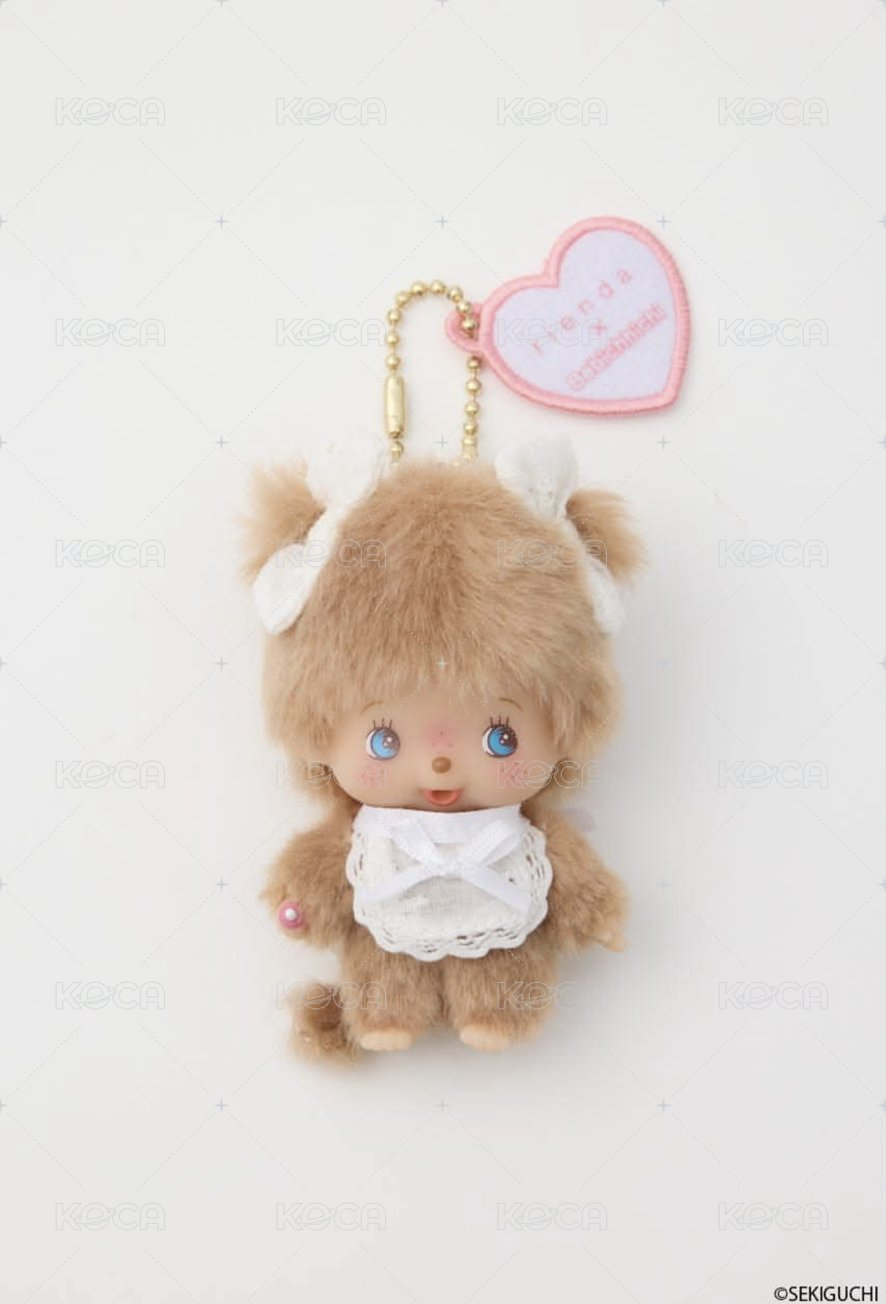 【limit 1】Monchhichi|rienda X Bebichhichi Mascot Holder /Plush Keychain