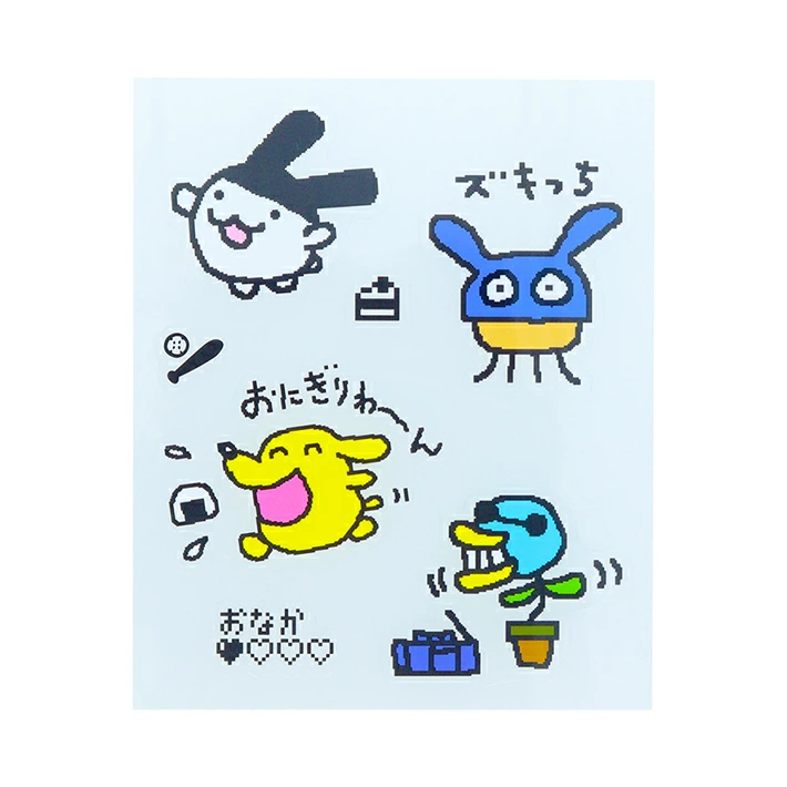Tamagotchi|Big Transparent Sticker Set 2024 Sunstar |8 pieces