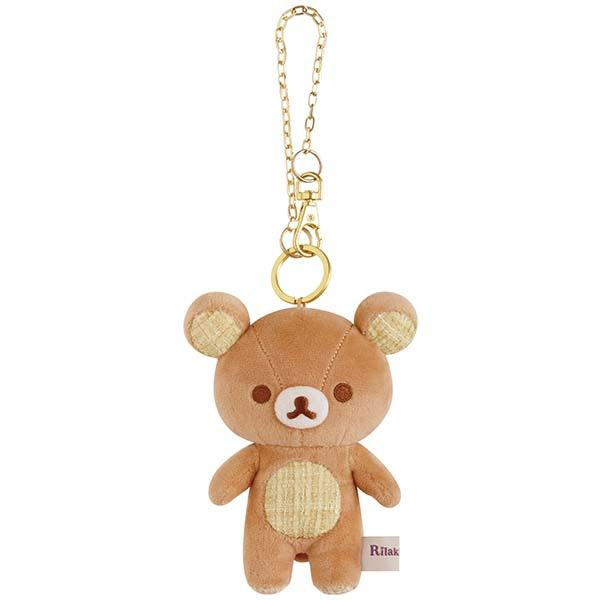 Rilakkuma轻松熊|Hanging Plush / Wonderful House奇妙屋粗花格子小香风毛绒玩偶挂件/包挂|约130×100×55mm