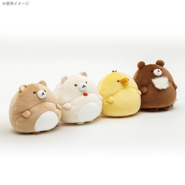 Rilakkuma轻松熊|肥美大肚腩系列慢回弹感可以捏捏小公仔/玩偶/肚肚也可当手腕垫|約H80×W90×D80mm