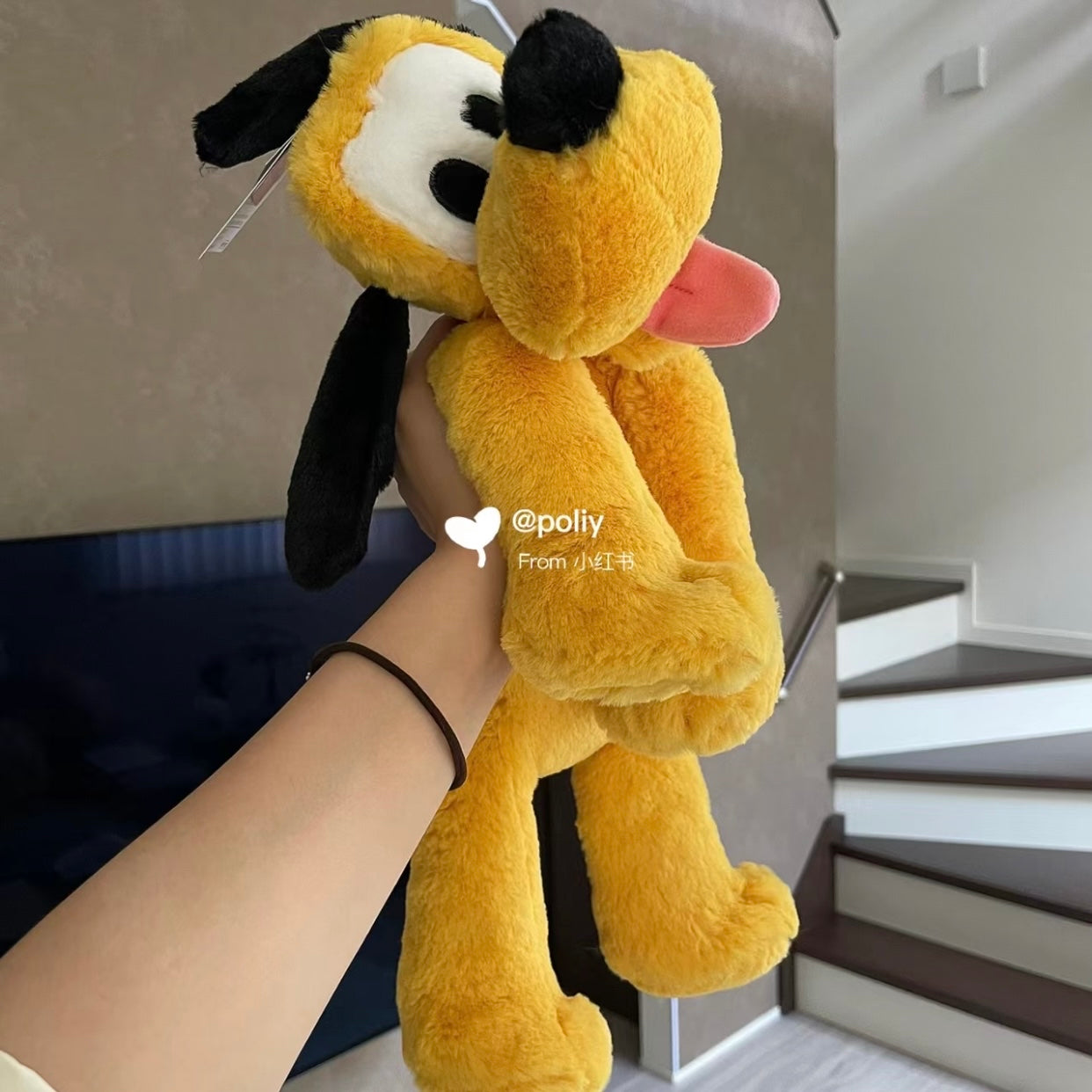 Disney|超好摸Fluffy软绵绵限定吐舌头布鲁托玩偶公仔|大号/长约70cm