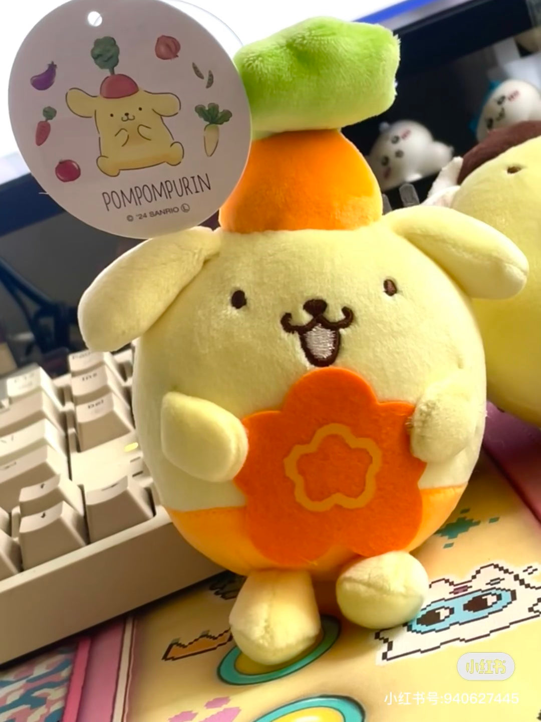 Sanrio三丽鸥|展会限定Pum Pum purin布丁狗蔬菜系列挂件/玩偶