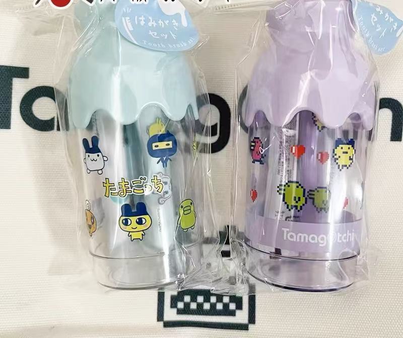 Tamagotchi|Milk Bottle Shaped Toothbrush Set