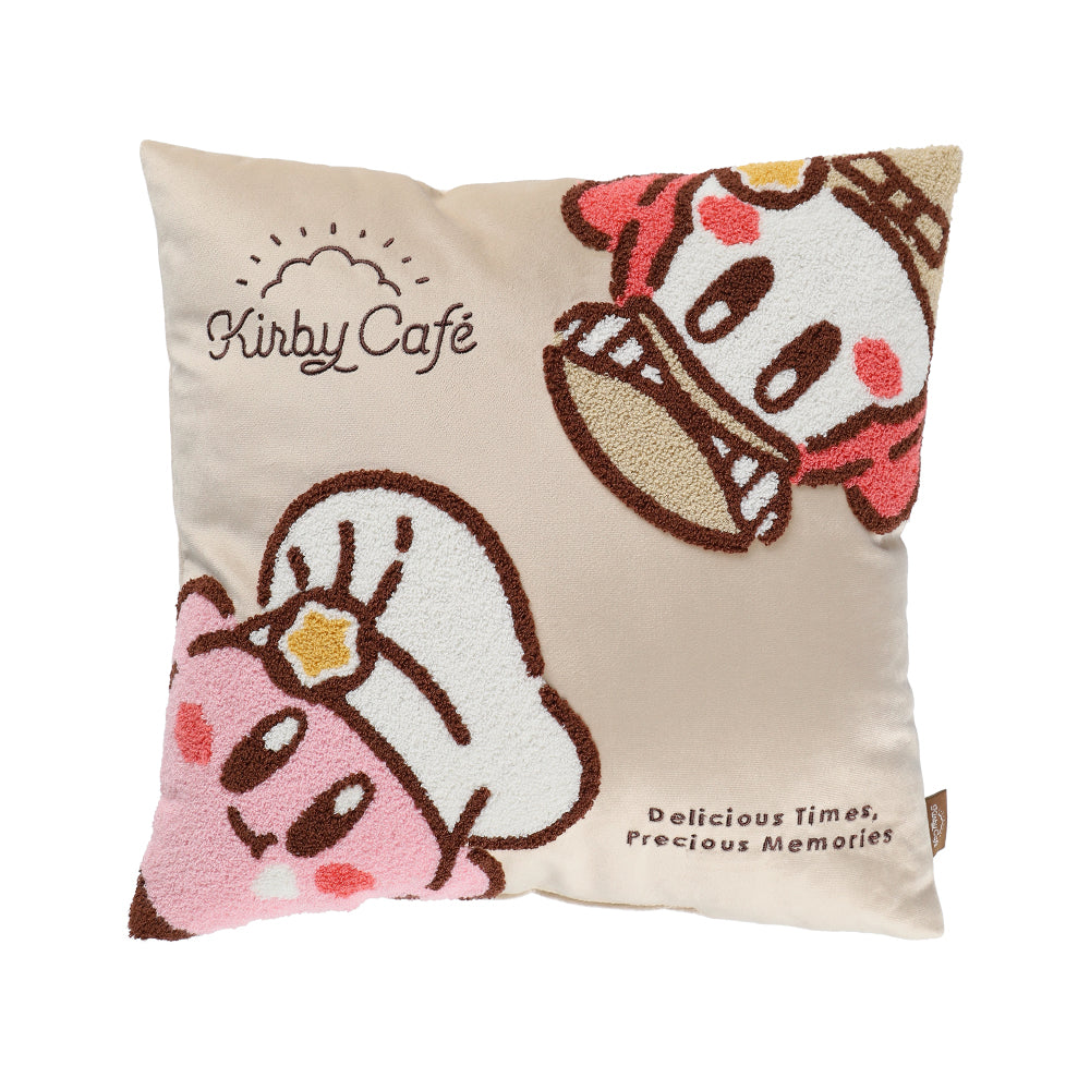 Kirby|cafe限定刺绣图案抱枕/坐垫|約W400×H400mm