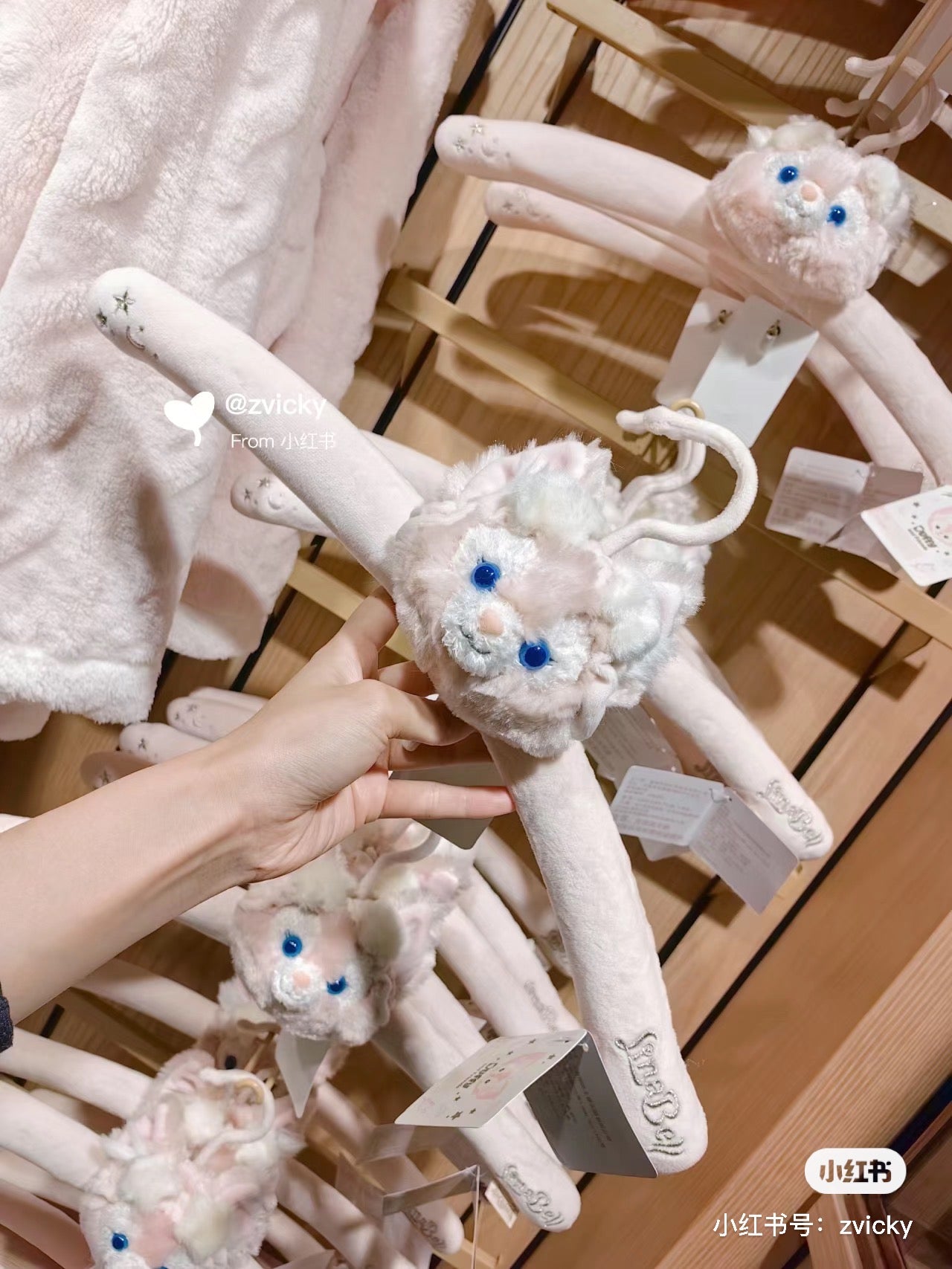 Disney SH|大脸贝儿粉粉衣架