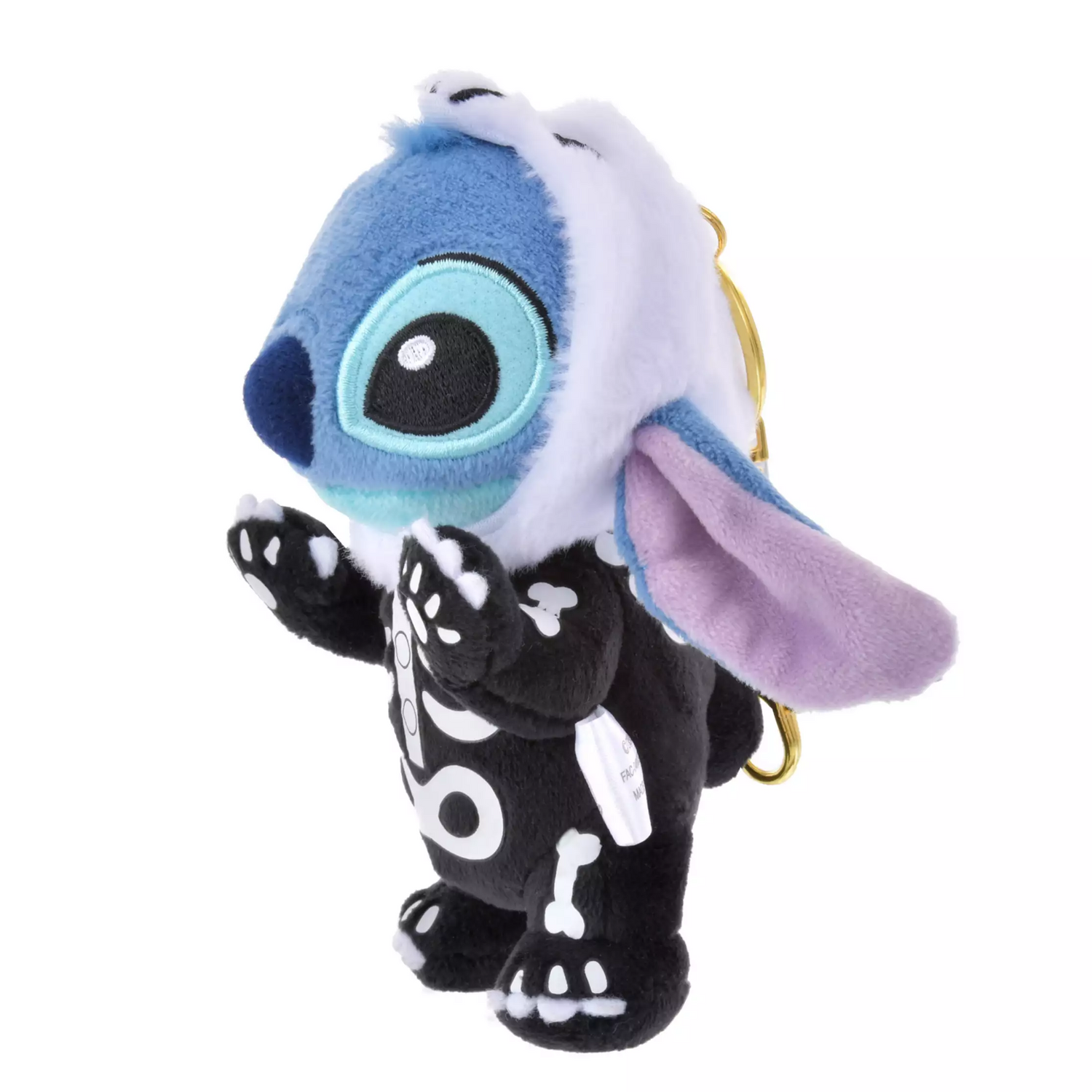 Disney迪士尼|Fluffy Plush Keychain  / Halloween Skeleton万圣节骷髅玩偶挂件/包挂| 约高17cm