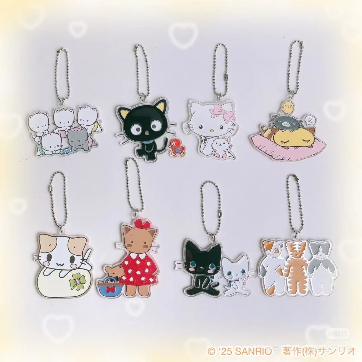 Sanrio|Cat Club Secret Charm Keychain Blind Box/All 8 types|1pcs