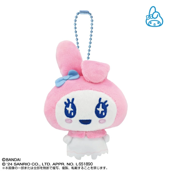 Tamagotchi|Purinui Sanrio Keychain Small Mascot Holder /Plush Keychain|6.0 x 8.0 x 11.0cm approx.✔️