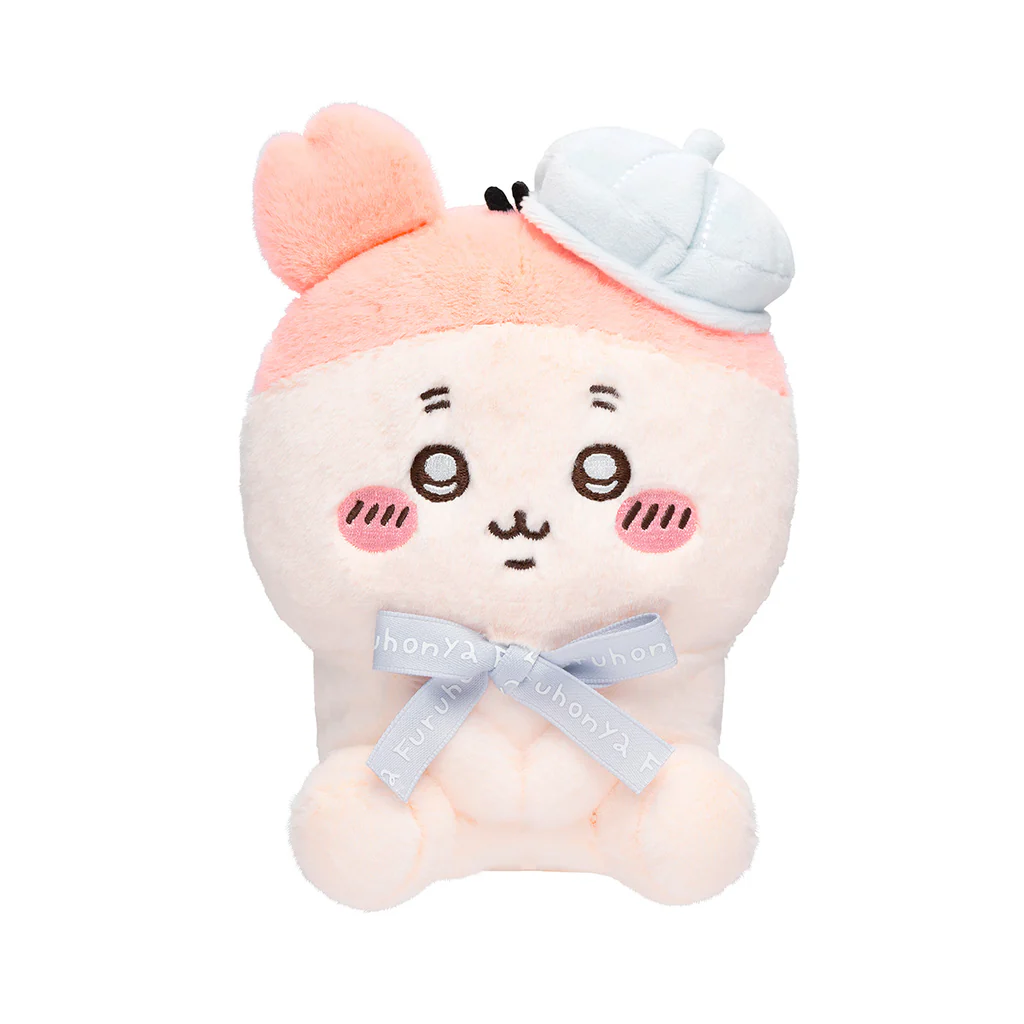 Chiikawa 吉伊卡哇|Sitting Plush Toy /Tokyo Souvenirs贝雷帽可爱坐姿毛绒公仔/玩偶|约H180×W120×D110mm