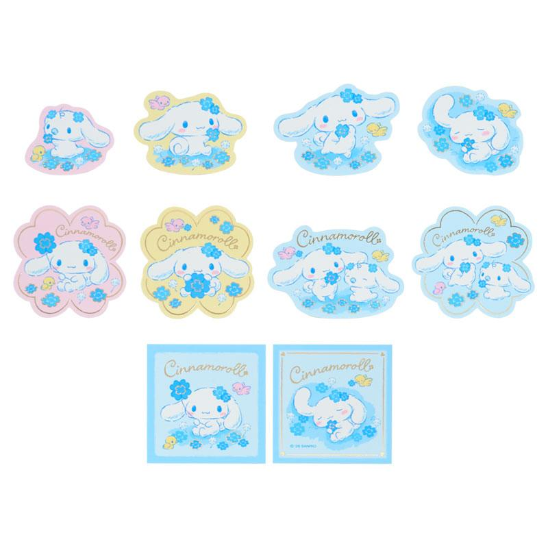 Sanrio|Light Blue Clover Cinnamoroll Sticker Set|W 11 x D 0.4 x H 13cm approx.