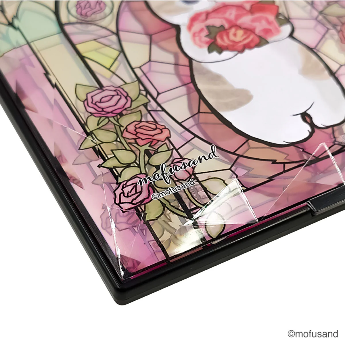 Mofusand|Stained Glass Jewelry Mirror|114×104×10mm approx.