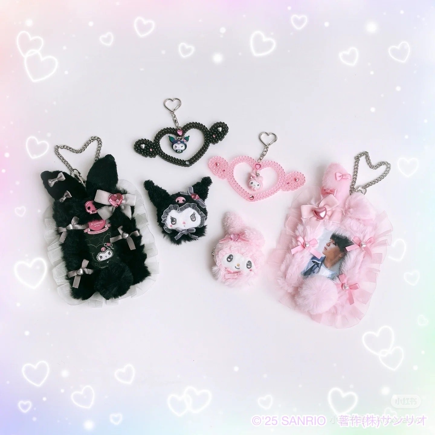 Sanrio|Kuromi & My Melody : Melousa Romiusa Card Case|13.5×3×19cm approx.