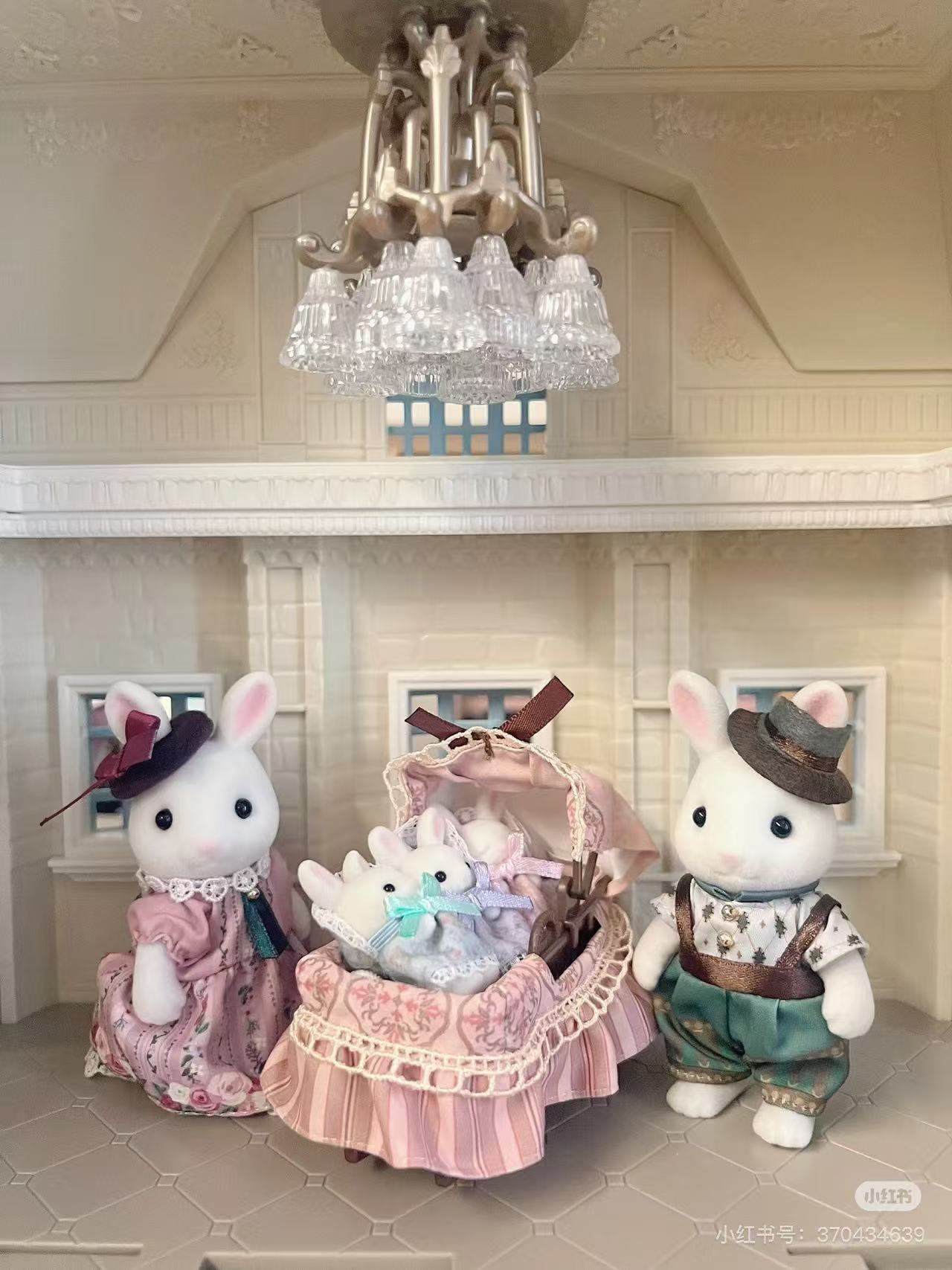 SylvanianFamilies|White Rabbit Family EPOCH Calico Critters