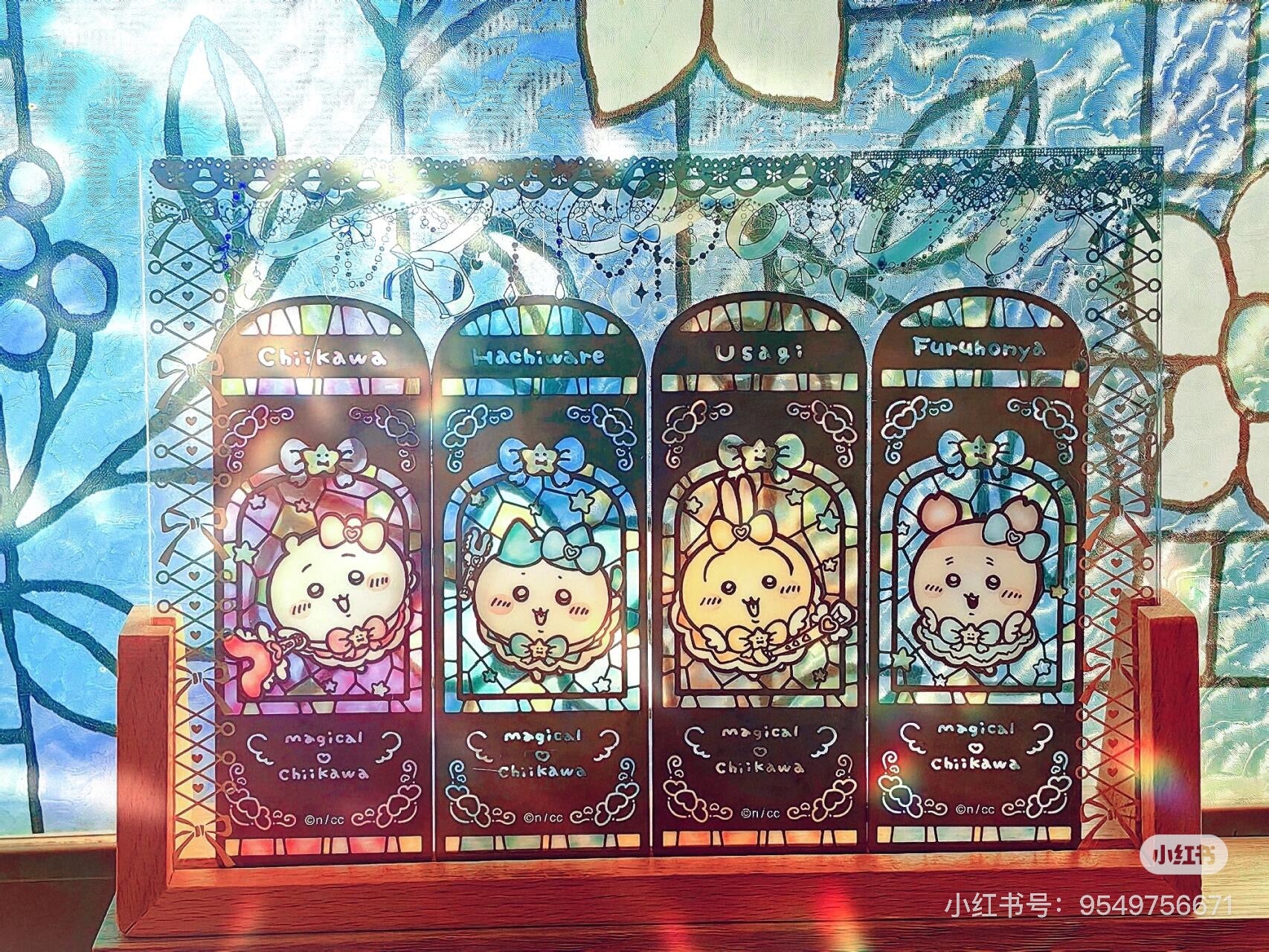 Chiikawa 吉伊卡哇| Magical Chikawa Trading Stained Glass Style Clear Bookmark魔法少女系列彩色玻璃窗亚克力透光书签盲盒/全8种|1枚入