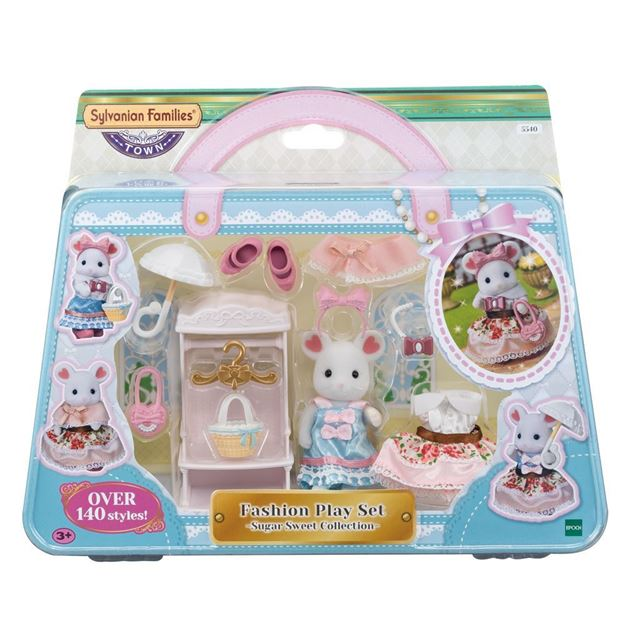 SylvanianFamilies|Fashion Play Set Sugar Sweet Collection-Marshmallow Mouse-5540