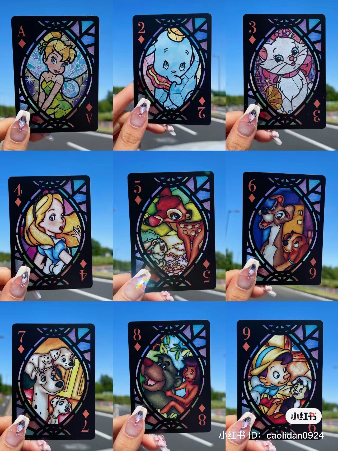 Disney|透光扑克牌/54张不同迪士尼人物