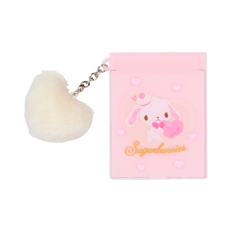 Sanrio三丽鸥|Secret Mini Mirror - Fluffy Heart Blind Box毛茸茸爱心系列平成复古可爱角色折叠随身镜子盲盒/全9种|1枚入