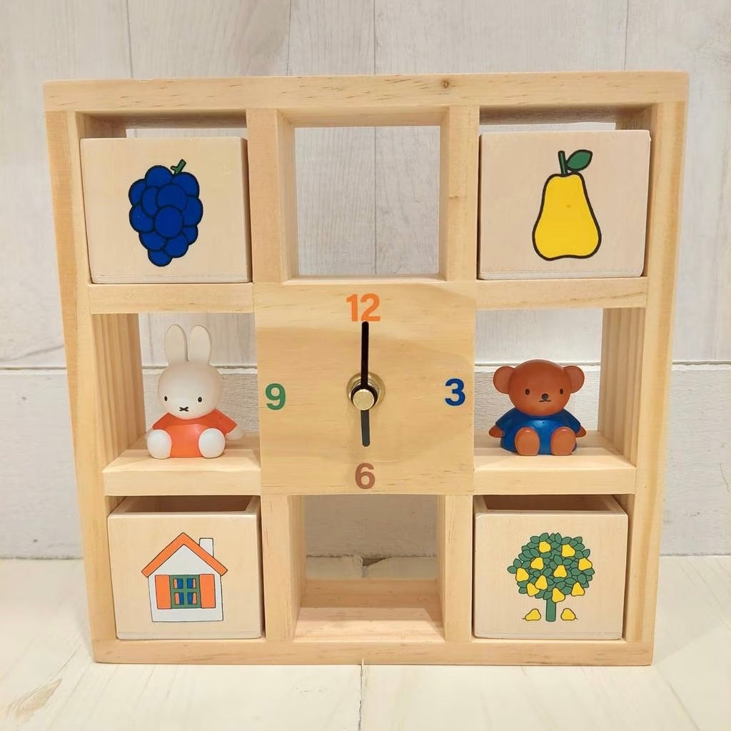 Miffy米菲|积木式时钟/可爱桌面摆件