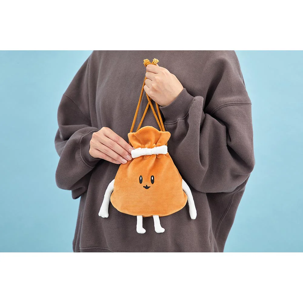 Nagano嘲讽熊|Market Mochikin Drawstring麻薯福袋巾着/收纳包/束口袋|约H240 x W270 x D25mm