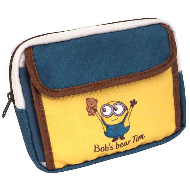 Minions|usj大阪环球影城小黄人Bob和Tim熊多功能收纳包|約W22cm×H17cm×D3cm