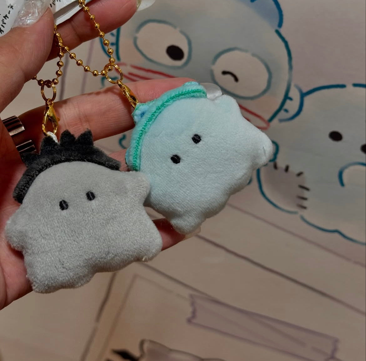 Sanrio|Characters x Obakenu plush keychain/mascot keychain|W60 x H150 x D20mm approx.