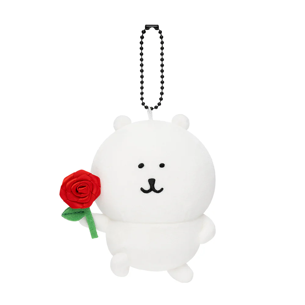 【limit 1】Nagano|Characters Rose Nagano Bear Mascot Holder /Plush Keychain|H105 x W100 x D55mm approx.